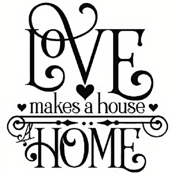 Love Makes a Home Vinyl Wall Decor