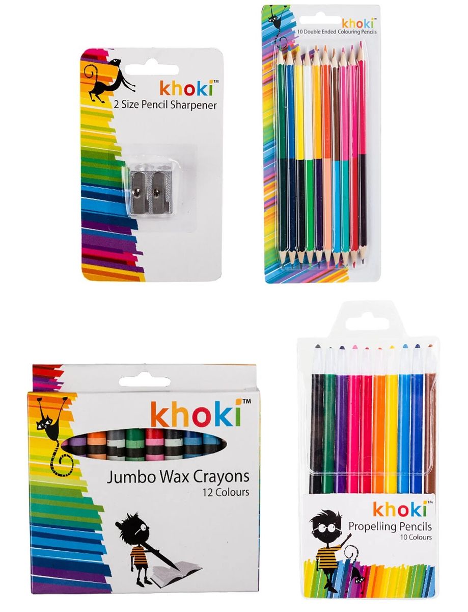 Jumbo Crayons, Propelling Pencils, Double Pencils, Double Sharpener