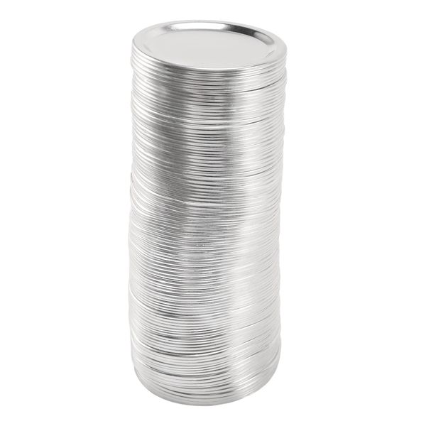 100 Pcs 70Mm Jar Split-Type Lids With Silicone Seals Rings
