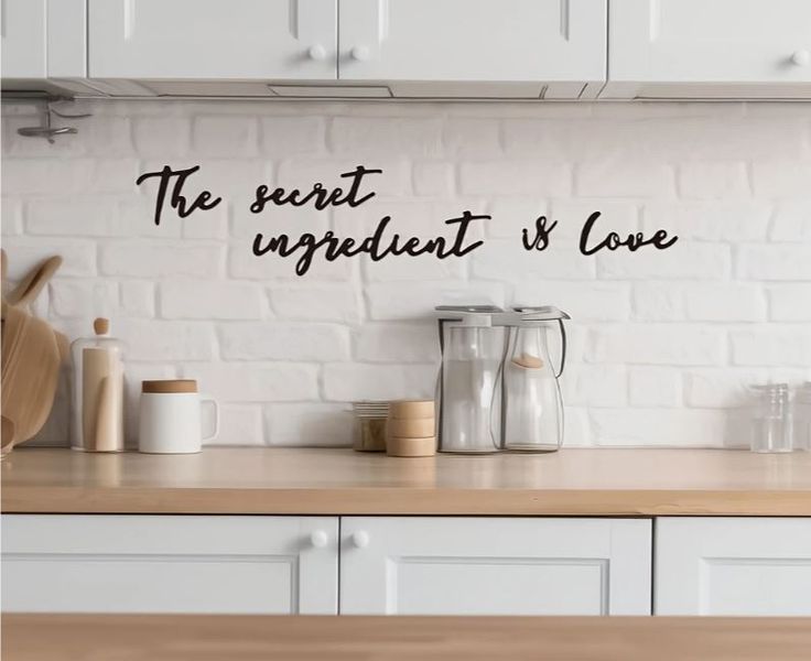 Secret Ingredient is Love Kitchen Wall Art