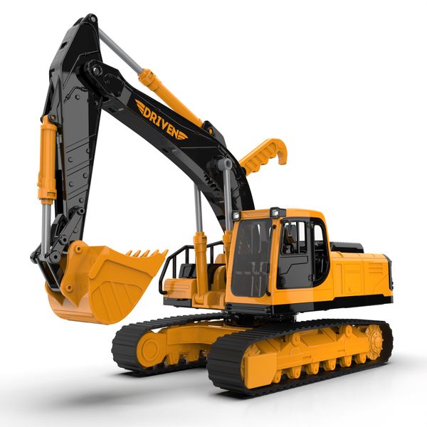 DRIVEN by Battat Excavator - Lights, Sounds and Movable Arm