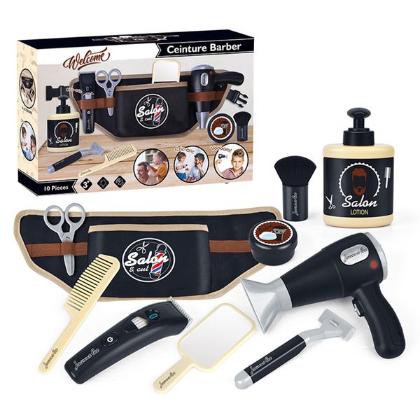 Haircut Barber Shop Pretend Play Toy Set Toy for Kid 10 PCs