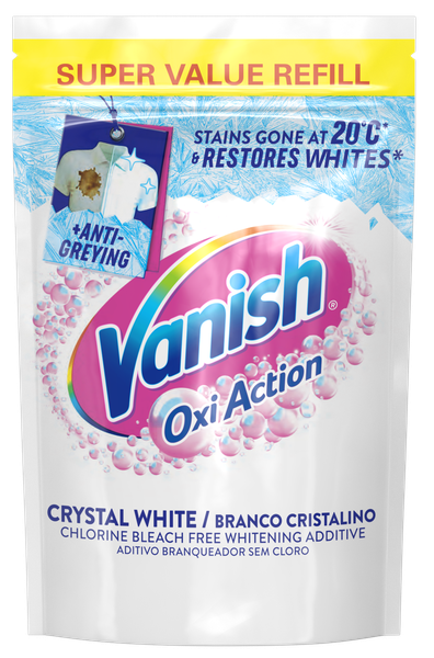 Vanish 520g Laundry Stain Remover, Power O2, Crystal White