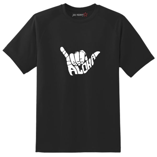 Just Kidding Boys "Aloha" Short Sleeve Tshirt Black