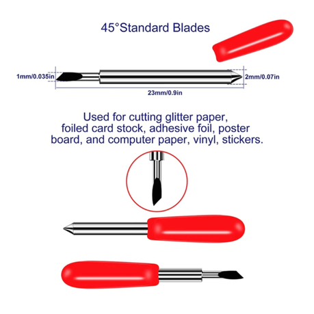 2 Replacement Cutting Blades For Cricut Explore Air 2, Air 3