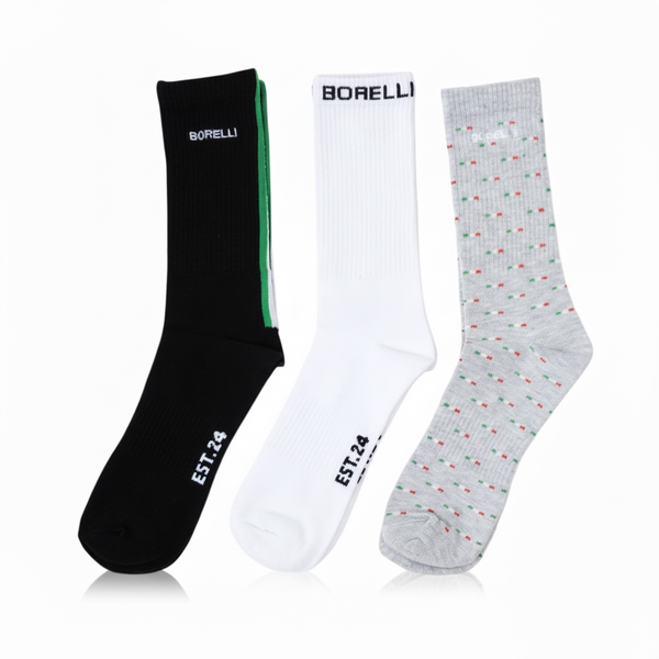 Borelli Giacomo 3-Pack Shaft Sock Multi