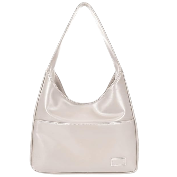 Minimalist Tote Bag with Soft Handle - Creamy White