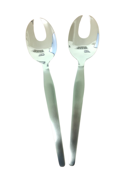Salad Serving Forks - Set of 2 - Stainless Steel Salad Servers - Eloff