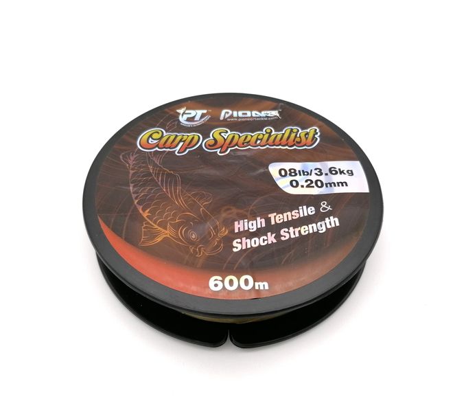 Pioneer Carp Specialist 600m Fishing Line - 8Lb/ 3.6Kg