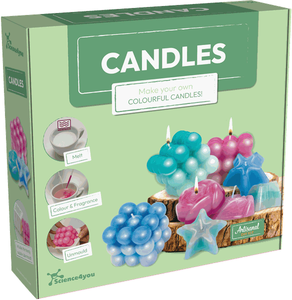 Science4you - Artisanal Candle Kit - Create 3 Scented Candles, Ages 14+