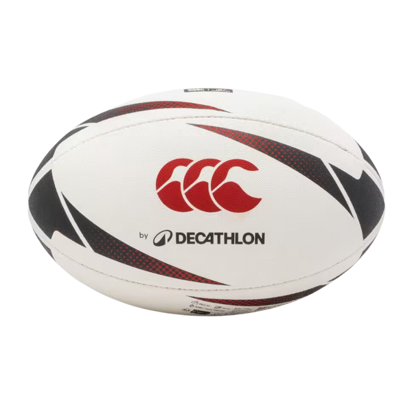 Offload Decathlon Canterbury Rugby Training Ball - Size 5 - Black &amp; Red