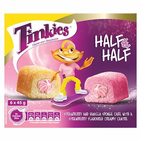 Tinkies Half Half Strawberry And Vanilla 6 X 45g Buy Online In South Africa Takealot Com