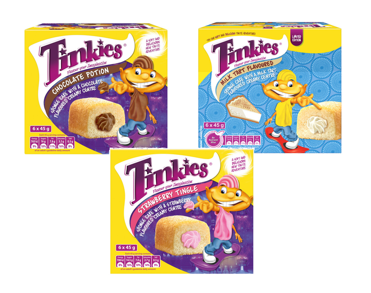 Tinkies Combo - Milktart, Chocolate Potion &amp; Strawberry Tingle -3 x 6 x 45g