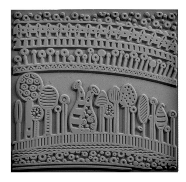 Cernit Texture PlatePlate - 9x9cm - Harmony