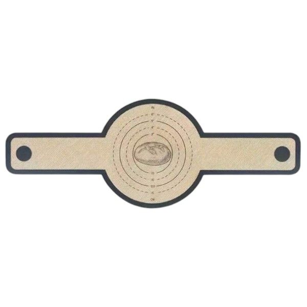 Round Silicone Baking Non-Stick Oven Mat - Brown