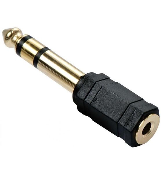 PTech 3.5 Female To 6.3 Male Audio Adapter Stereo Headphone