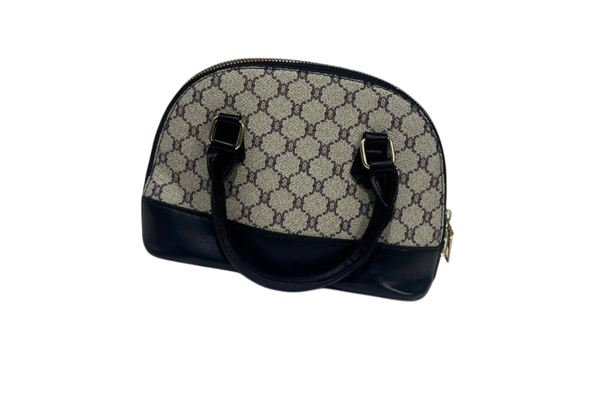 Retro Floral Mini Zipper Shell Crossbody Bag