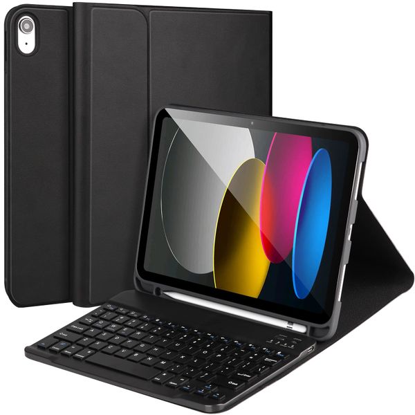 Keyboard Case Compatible with iPad A16 (2025, 11") and 10th-Gen iPad 10.9