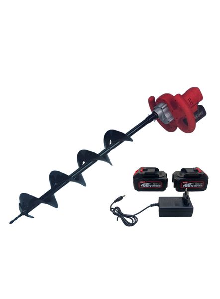 68V Garden Cordless Electric Spiral Drill, Earth Auger Machine