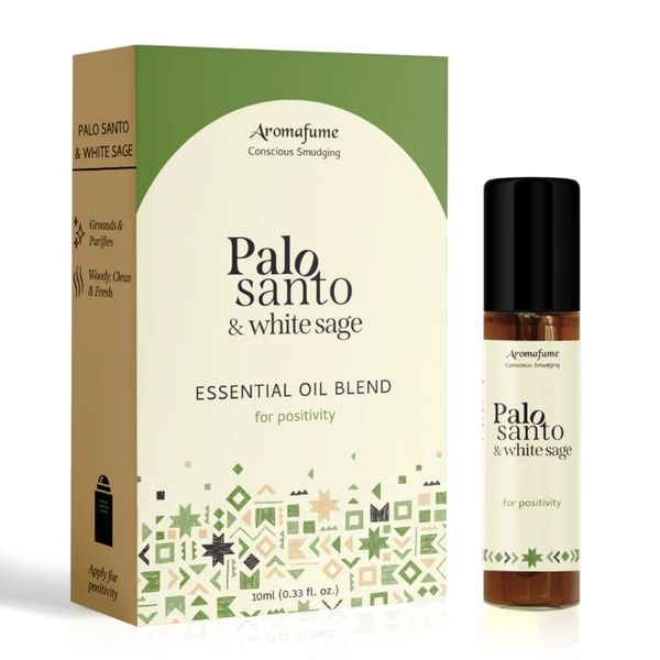 Palo Santo &amp; White Sage Roll-On Oil - Aromafume 10ml