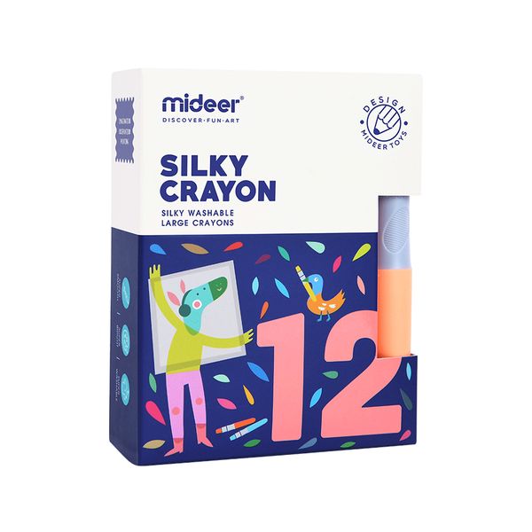 Mideer Silky Crayons 12 Colours