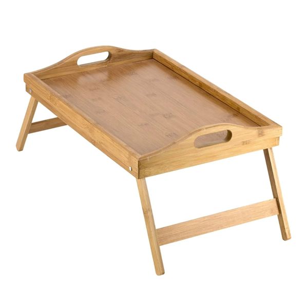 Bamboo Folding Tray/Table - Pack of 5