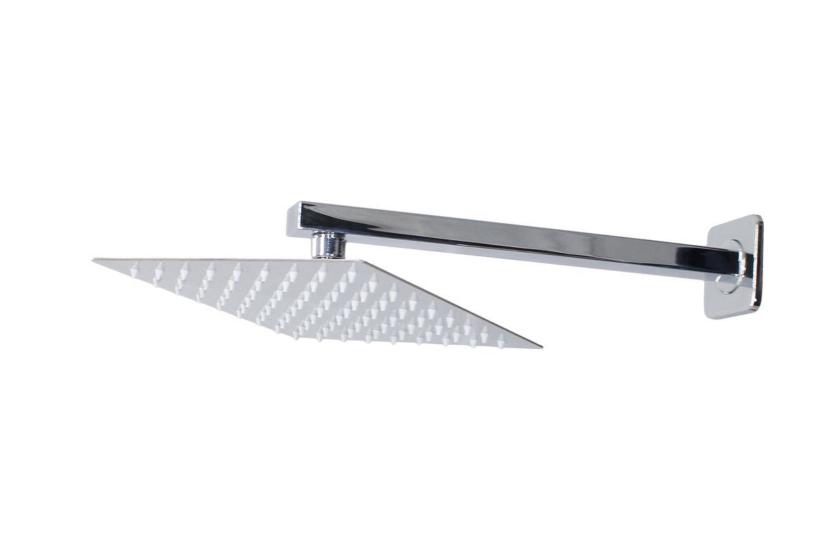 LMA 30CM Rectangular Shower Arm & 20CM Square High-Pressure Shower Head Set