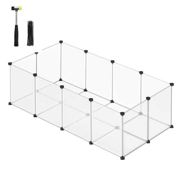 White Plastic Outdoor Enclosure with Floor Plates