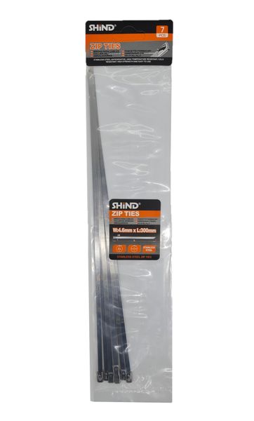 Stainless Steel Cable Ties - 7 Piece (4.6mm x 300mm)
