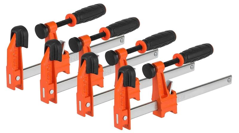 Medium-Duty Wood Clamps Sets, 4 Pack Bar Clamps 6-inch, 300 lbs