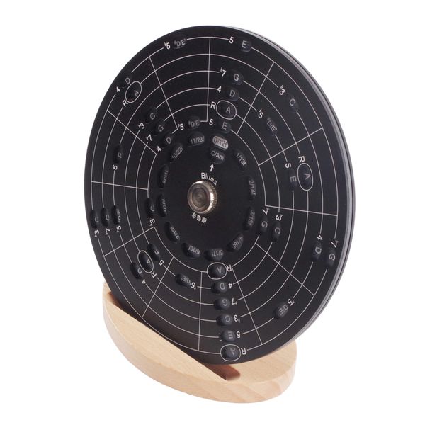 Aluminum Alloy Circle of Fifths Wheel with Stand for Music Theory Learning