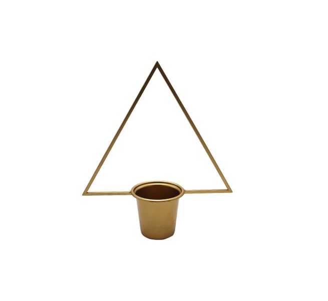 Gold Metal Candle Holder