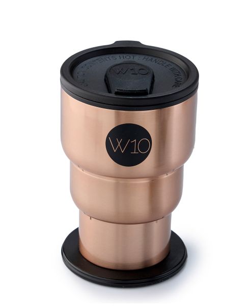 W10 London 3-Tier Stainless Steel Collapsible Travel Mug - PortoBello