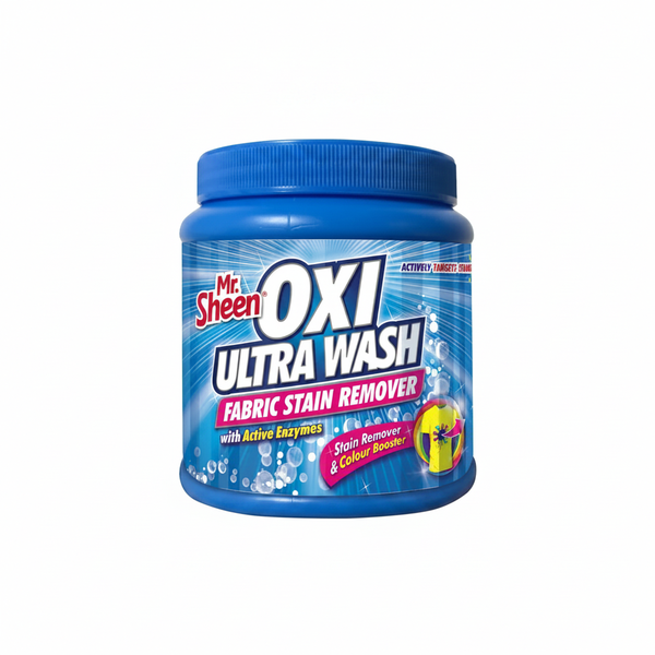 Mr Sheen Oxi Ultra Wash Fabric Stain Remover 500g Tub