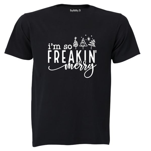 Freakin Merry - Christmas - Adults - T-Shirt