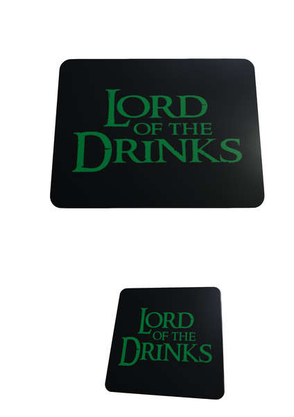 Lord Of The Drinks - Mouse pad And Coaster Set