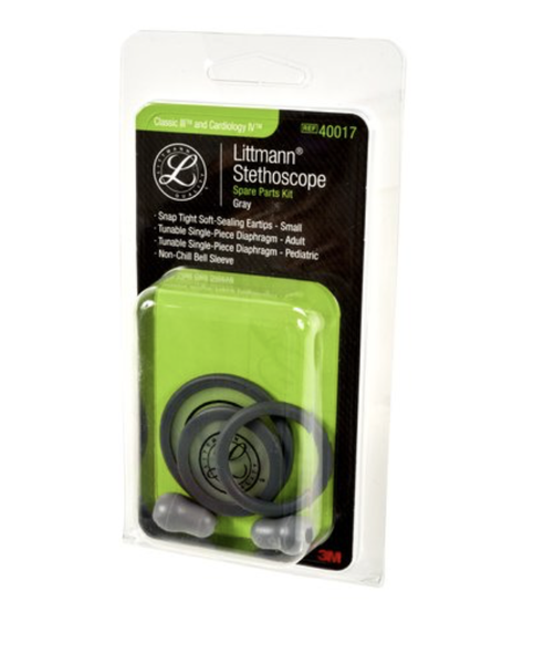 3M Littmann Stethoscope Spare Parts Kit - Classic III/Cardiology IV - Grey