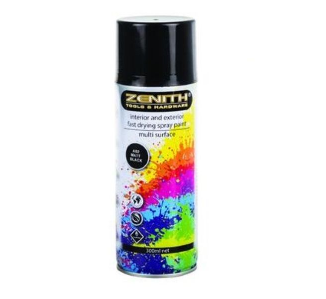 Zenith- Spray-Paint Mat-Blk- 300ml | Shop Today. Get it Tomorrow ...