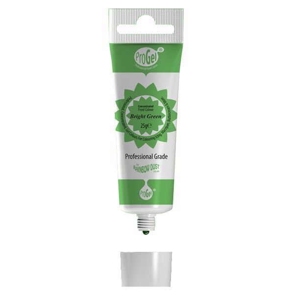 Rainbow Dust BRIGHT GREEN ProGel Icing Colour Cake Decoration - 20-Pack
