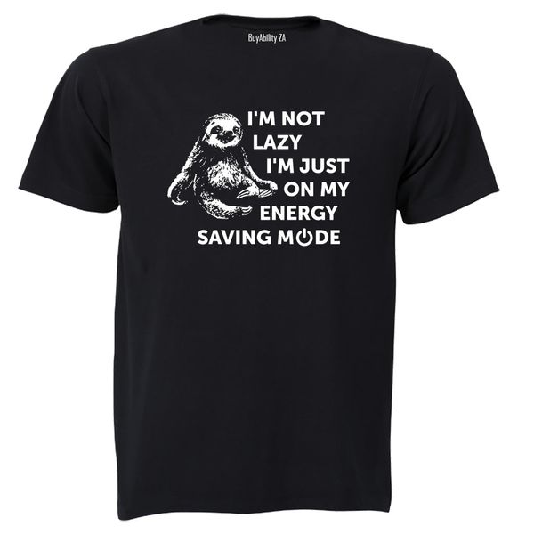 Energy Saving Mode Sloth - Adults - T-Shirt