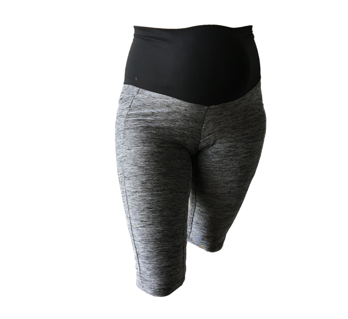 Maternity Exercise Legging with PocketsGrey & Black Buy Online in