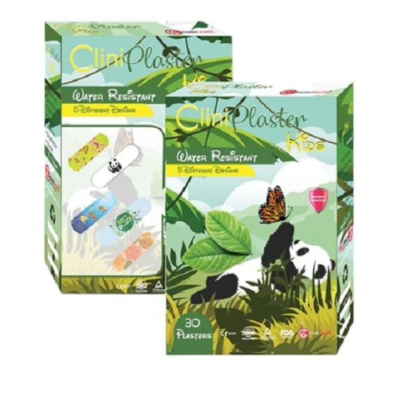 Clinic Health - Kids Water Resistant Plasters (30 Per Box) x 3
