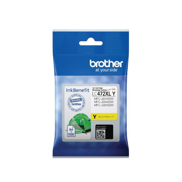 Brother LC472XL-Y High Yield Yellow Ink Cartridge