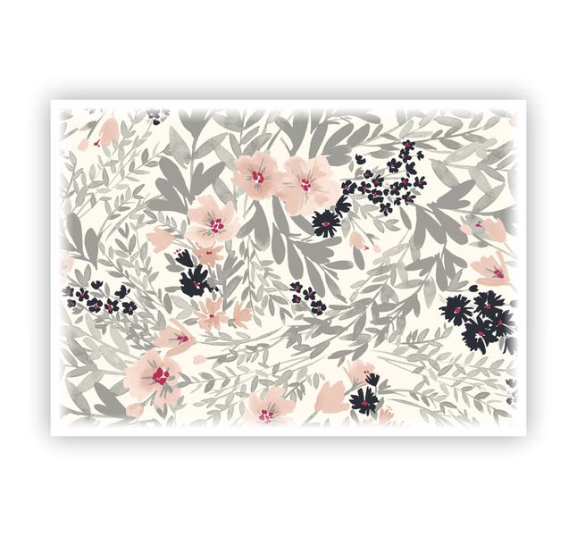 Floral A4 Glass Cutting Board 3
