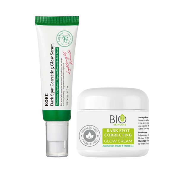KOEC Dark Spot Correcting Glow Serum &amp; Bio Dark Spot Correcting Glow Cream