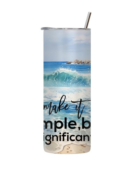 Significant 20 Oz Tumbler with Lid Straw Motivational Words Graphic Gift142