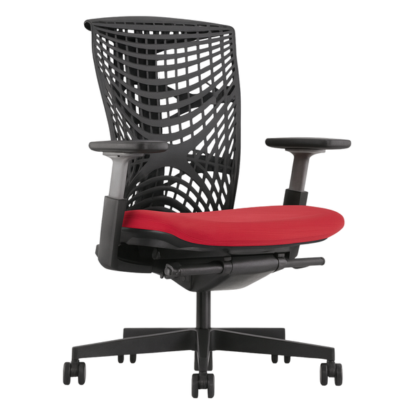 Aluminium Base Ergonomic Swivel Office Chair with Adjustable Height