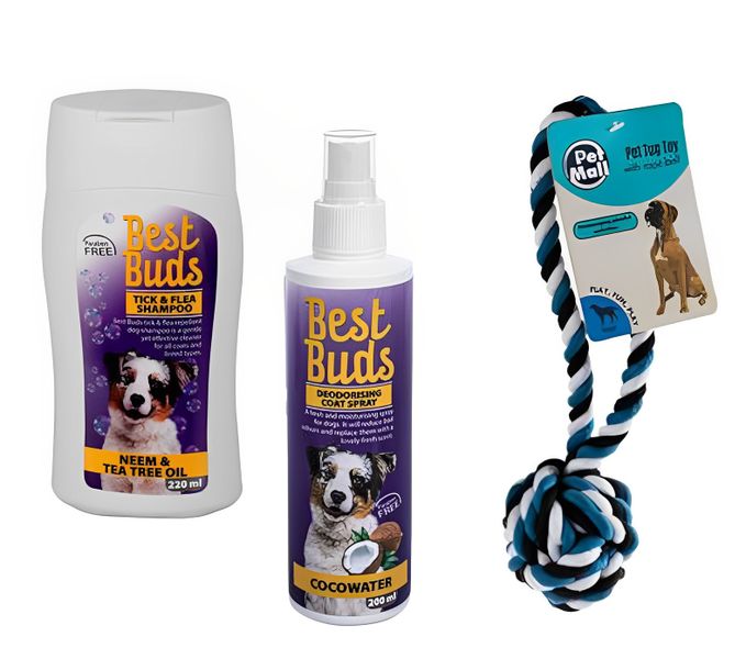 Dog Tick and Flea Shampoo and Deodorizing Coat Spray