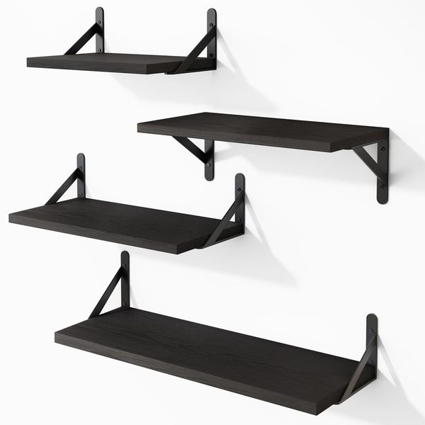 Floating Shelves Wall Mounted Set Wall Decor Wood Floating for Bedroom