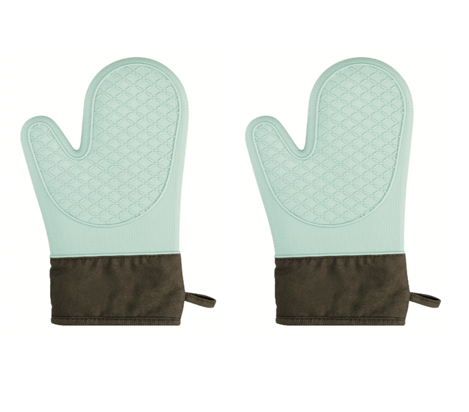 Flexible Silicone Oven Mitts - Set of 2